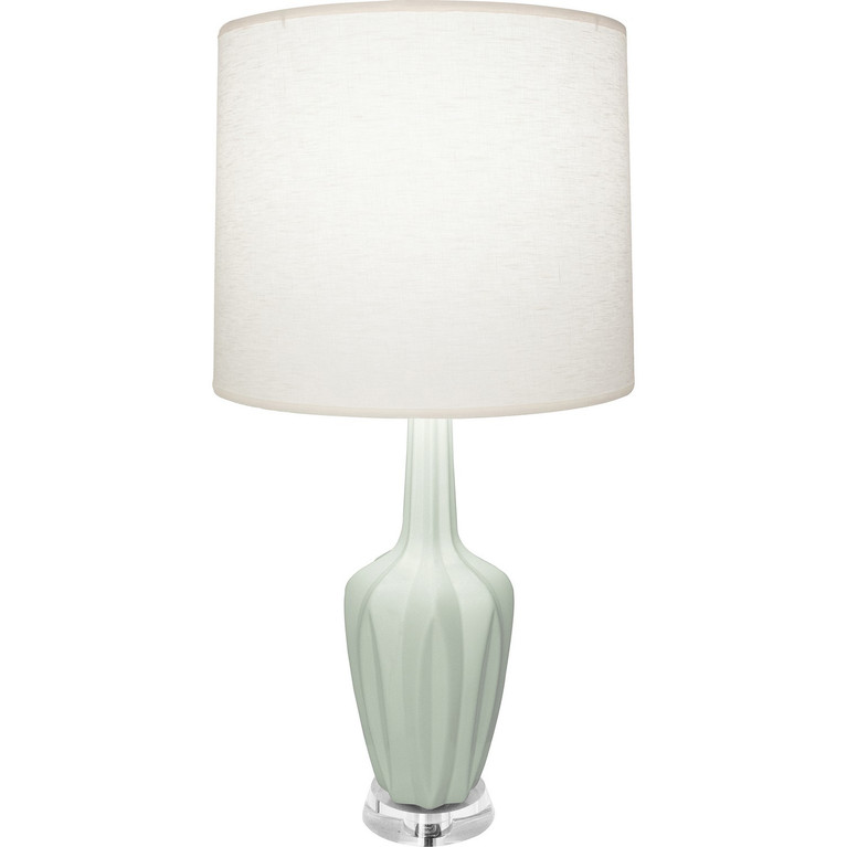 Robert Abbey - MCL35 - One Light Accent Lamp - Small Emma - Matte Celadon Glazed Ceramic w/Polished Nickel