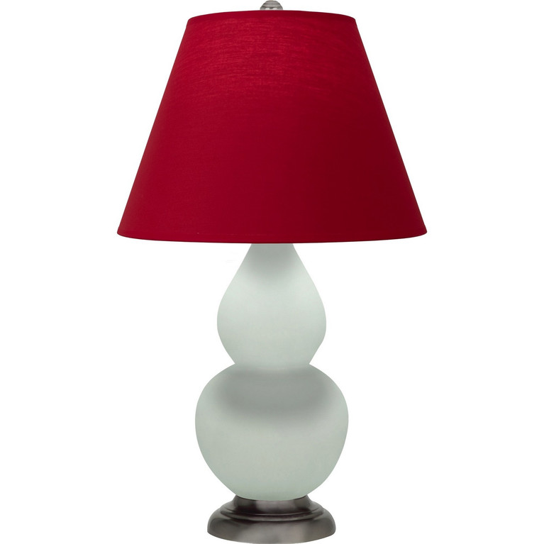Robert Abbey - MCL52R - One Light Accent Lamp - Small Double Gourd - Matte Celadon Glazed Ceramic w/Antique Silver