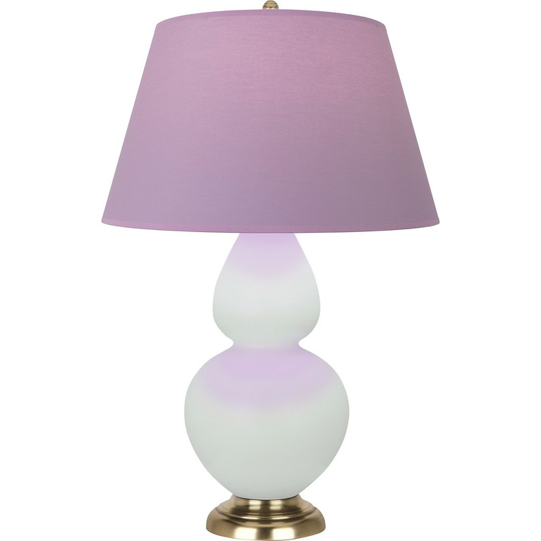 Robert Abbey - MCL55L - One Light Table Lamp - Double Gourd - Matte Celadon Glazed Ceramic w/Antique Natural Brass