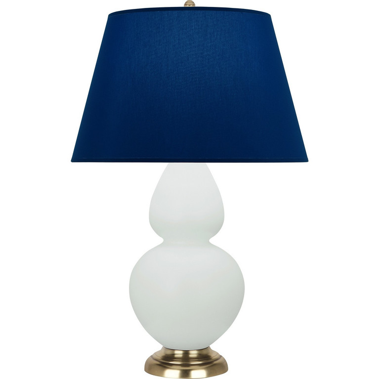 Robert Abbey - MCL55N - One Light Table Lamp - Double Gourd - Matte Celadon Glazed Ceramic w/Antique Natural Brass