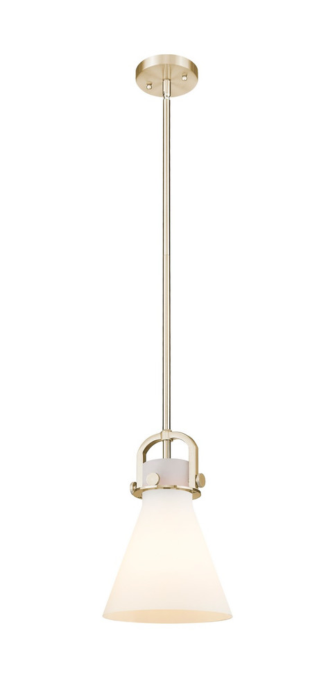 Innovations - 410-1SS-CB-G411-8WH - One Light Mini Pendant - Downtown Urban - Champagne Bronze