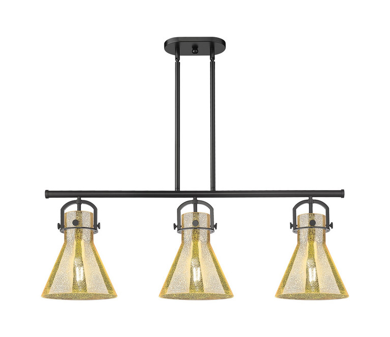 Innovations - 410-3I-BK-G411-10ME - Three Light Island Pendant - Downtown Urban - Matte Black