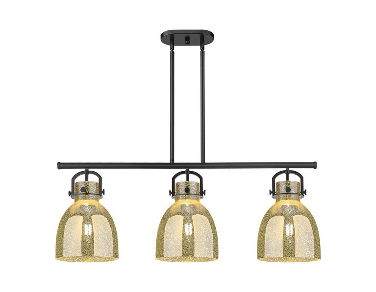 Innovations - 410-3I-BK-G412-10ME - Three Light Island Pendant - Downtown Urban - Matte Black