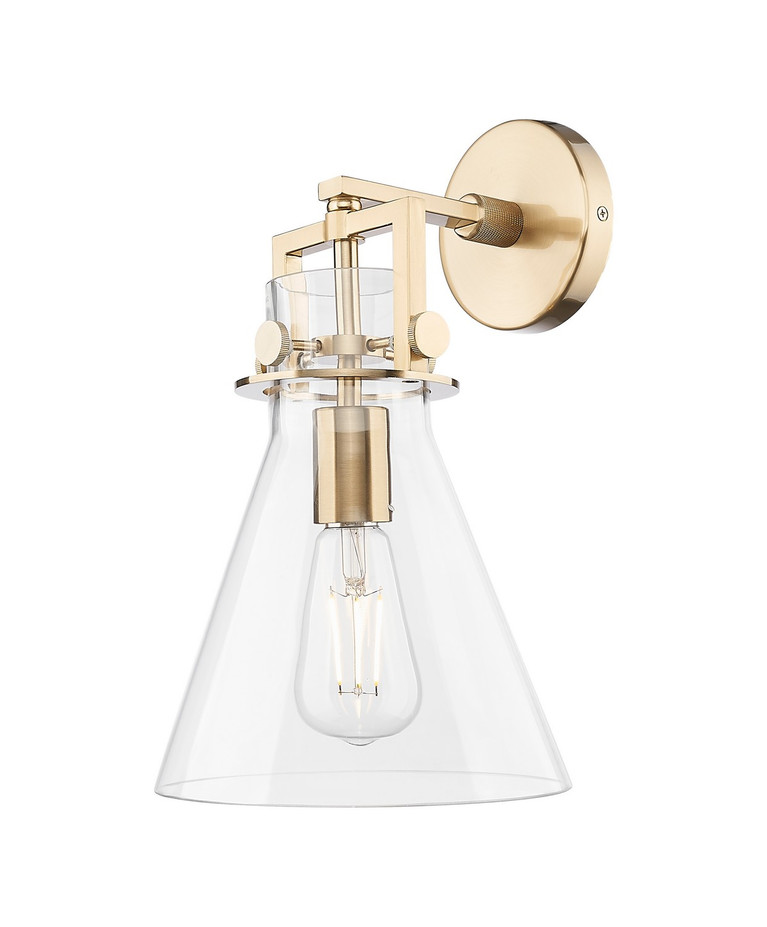 Innovations - 411-1W-CB-G411-8CL - One Light Wall Sconce - Downtown Urban - Champagne Bronze