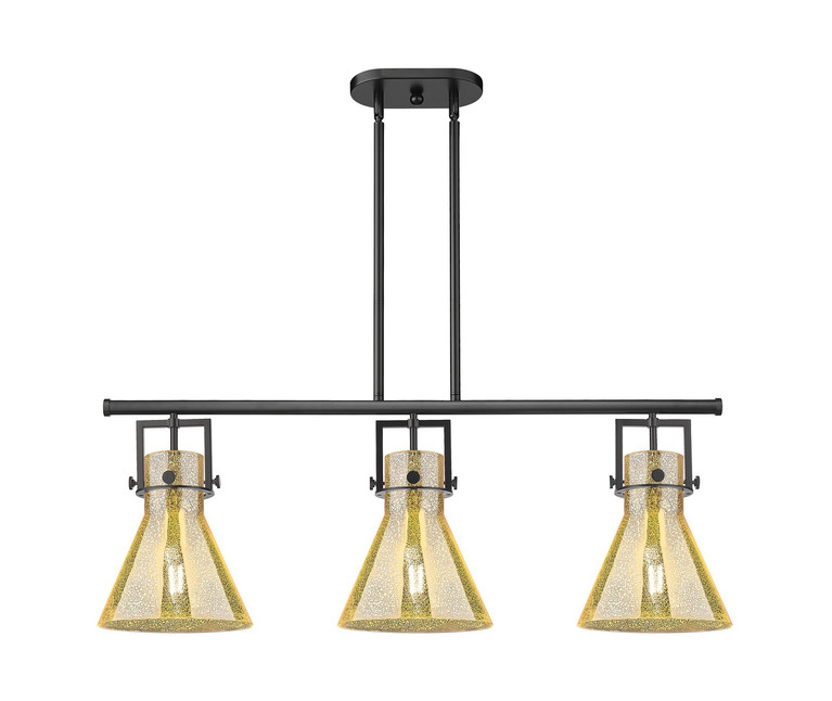 Innovations - 411-3I-BK-G411-10ME - Three Light Island Pendant - Downtown Urban - Matte Black