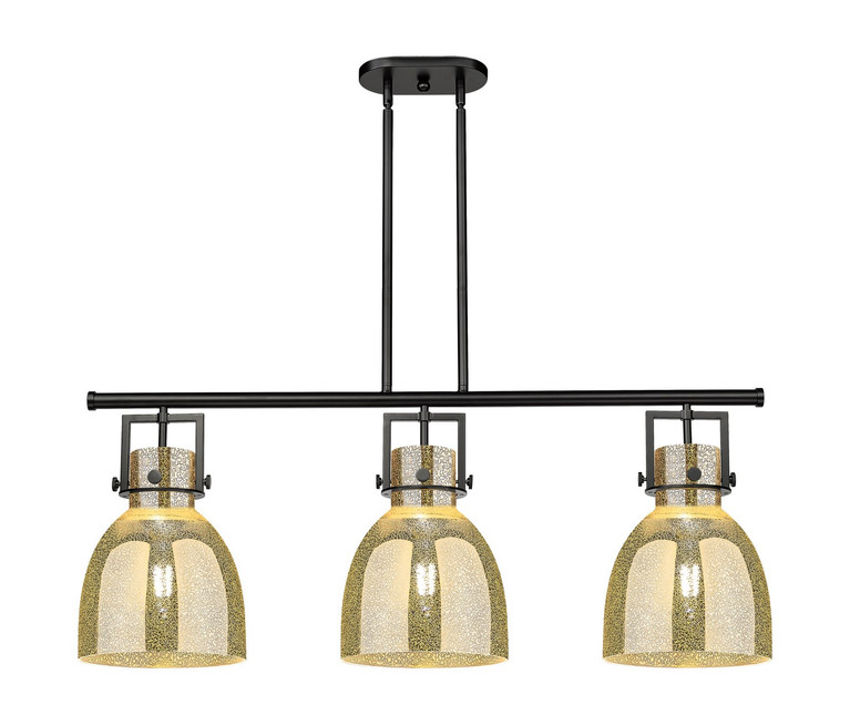 Innovations - 411-3I-BK-G412-10ME - Three Light Island Pendant - Downtown Urban - Matte Black
