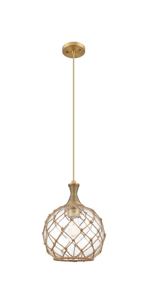 Innovations - 415-1P-BB-G122-10RB - One Light Mini Pendant - Ballston - Brushed Brass