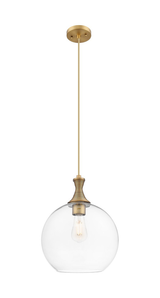 Innovations - 415-1P-BB-G122-12 - One Light Mini Pendant - Ballston - Brushed Brass