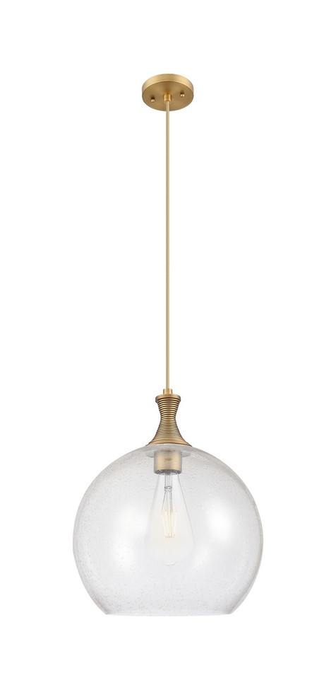 Innovations - 415-1P-BB-G124-14 - One Light Pendant - Ballston - Brushed Brass