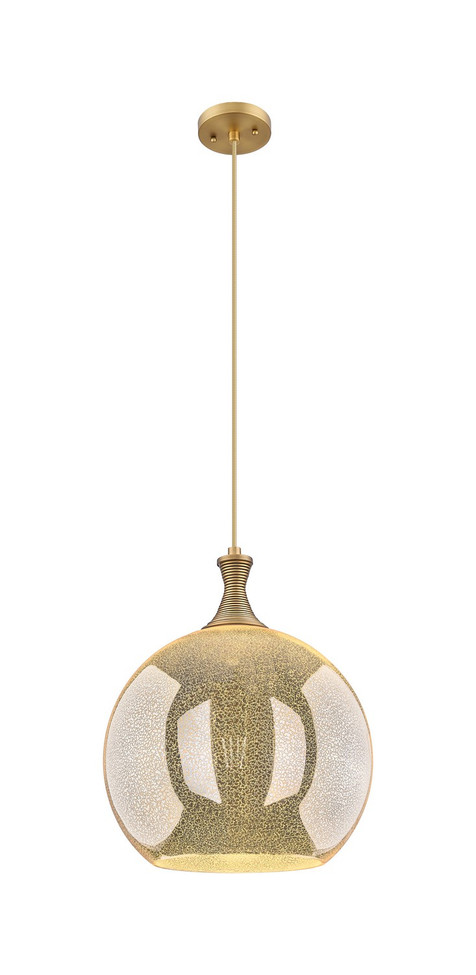 Innovations - 415-1P-BB-G128-14 - One Light Pendant - Ballston - Brushed Brass