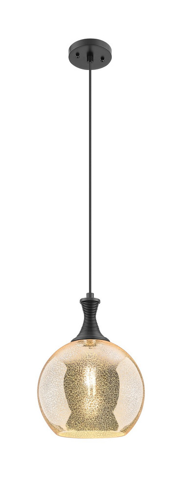 Innovations - 415-1P-BK-G128-10 - One Light Mini Pendant - Ballston - Matte Black
