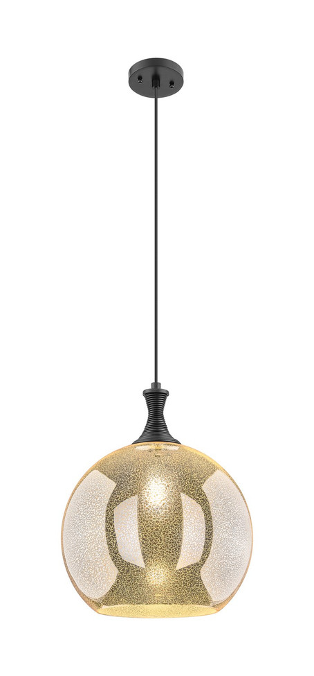 Innovations - 415-1P-BK-G128-14 - One Light Pendant - Ballston - Matte Black
