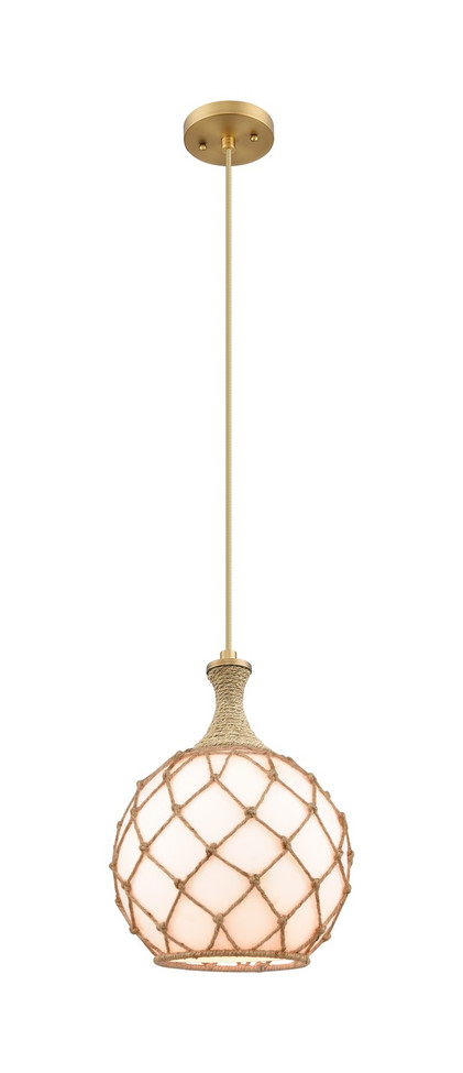 Innovations - 415-1PR-BB-G121-10RB - One Light Mini Pendant - Ballston - Brushed Brass