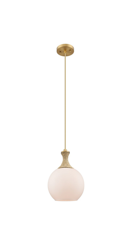 Innovations - 415-1PR-BB-G121-8 - One Light Mini Pendant - Ballston - Brushed Brass