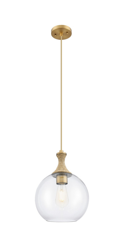 Innovations - 415-1PR-BB-G122-10 - One Light Mini Pendant - Ballston - Brushed Brass