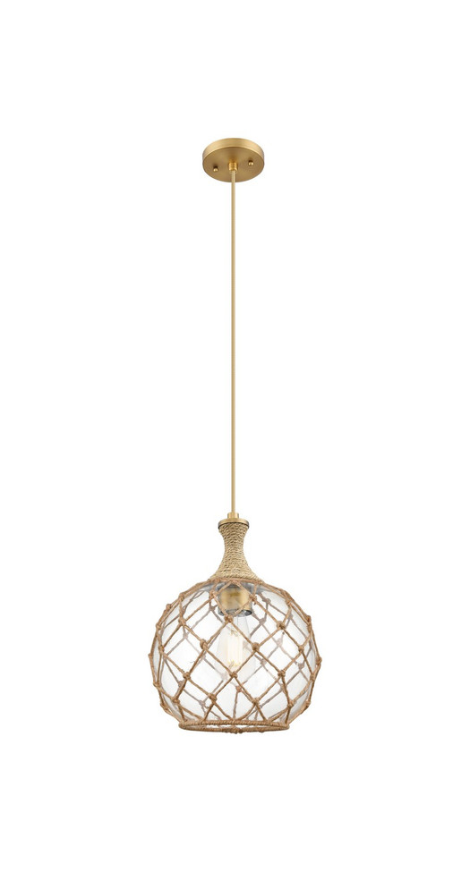 Innovations - 415-1PR-BB-G122-10RB - One Light Mini Pendant - Ballston - Brushed Brass