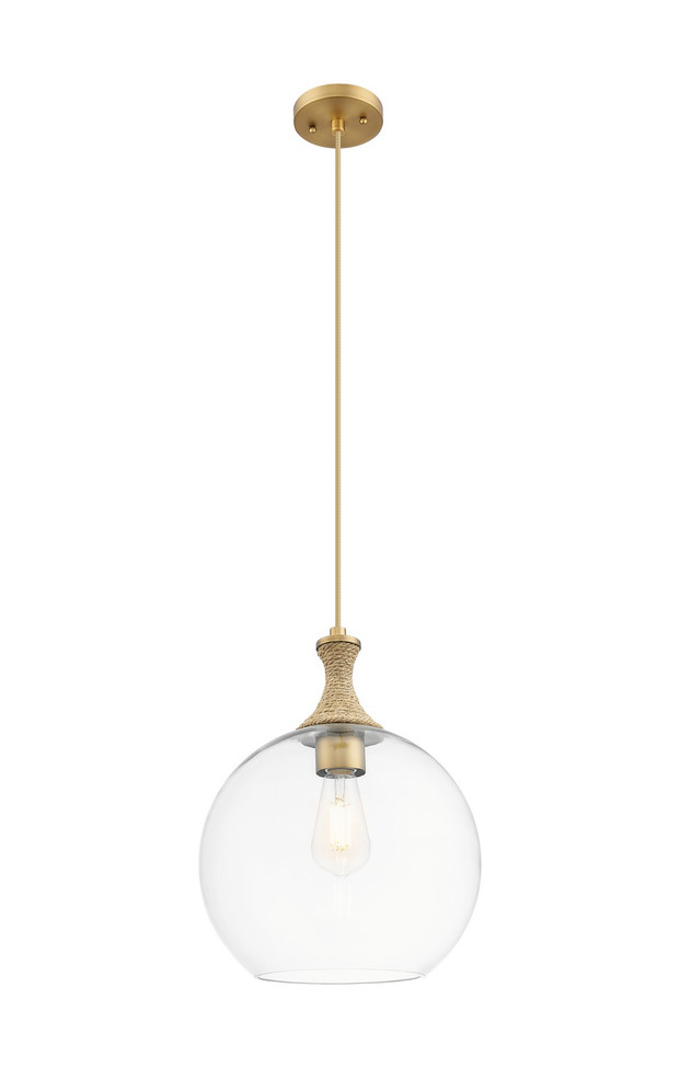 Innovations - 415-1PR-BB-G122-12 - One Light Mini Pendant - Ballston - Brushed Brass