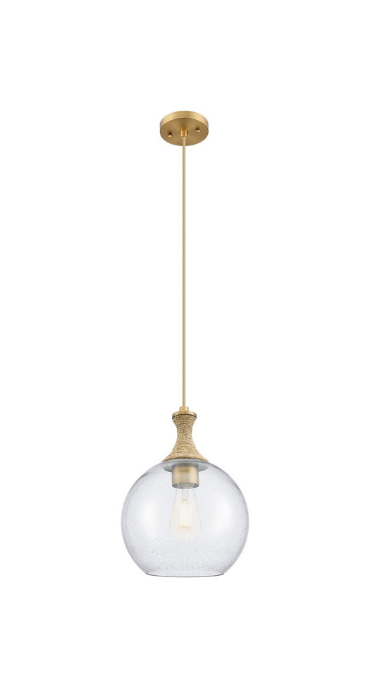 Innovations - 415-1PR-BB-G124-10 - One Light Mini Pendant - Ballston - Brushed Brass