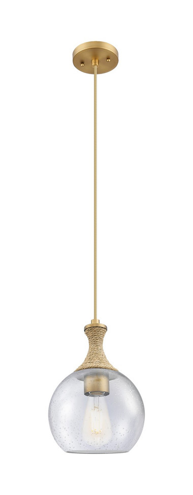 Innovations - 415-1PR-BB-G124-8 - One Light Mini Pendant - Ballston - Brushed Brass