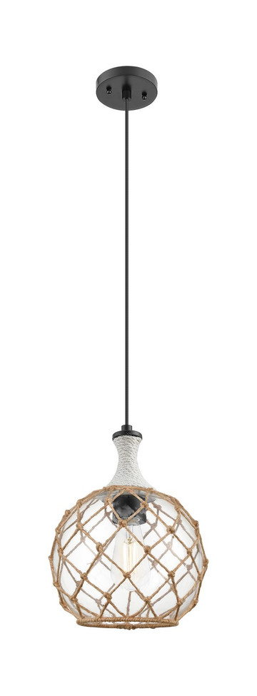 Innovations - 415-1PR-BK-G122-10RB - One Light Mini Pendant - Ballston - Matte Black
