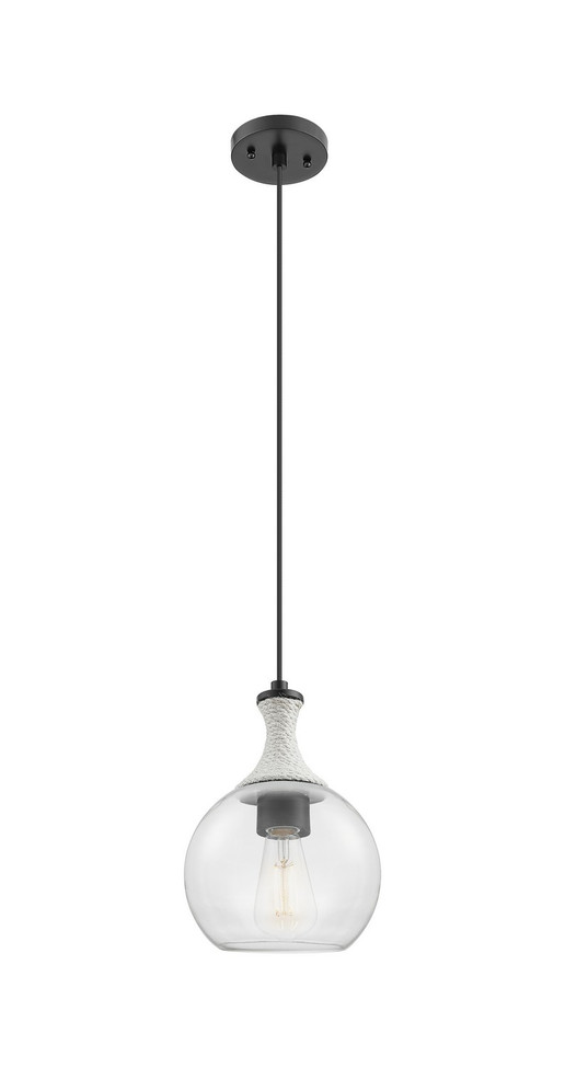 Innovations - 415-1PR-BK-G122-8 - One Light Mini Pendant - Ballston - Matte Black