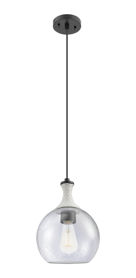 Innovations - 415-1PR-BK-G124-8 - One Light Mini Pendant - Ballston - Matte Black