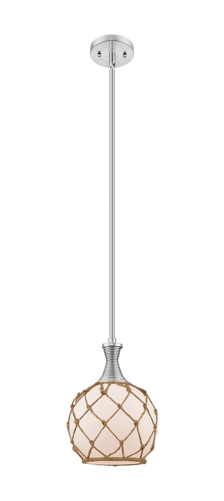 Innovations - 415-1S-SN-G121-8RB - One Light Mini Pendant - Ballston - Brushed Satin Nickel