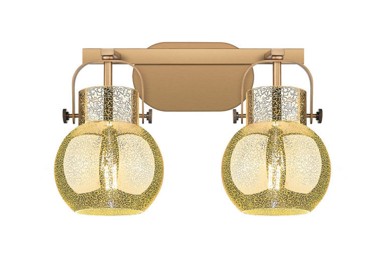 Innovations - 423-2W-BB-G410-6ME - Two Light Bath Vanity - Downtown Urban - Brushed Brass