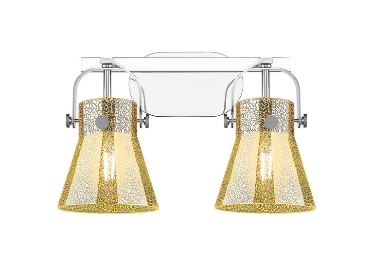 Innovations - 423-2W-PC-G411-6ME - Two Light Bath Vanity - Downtown Urban - Polished Chrome