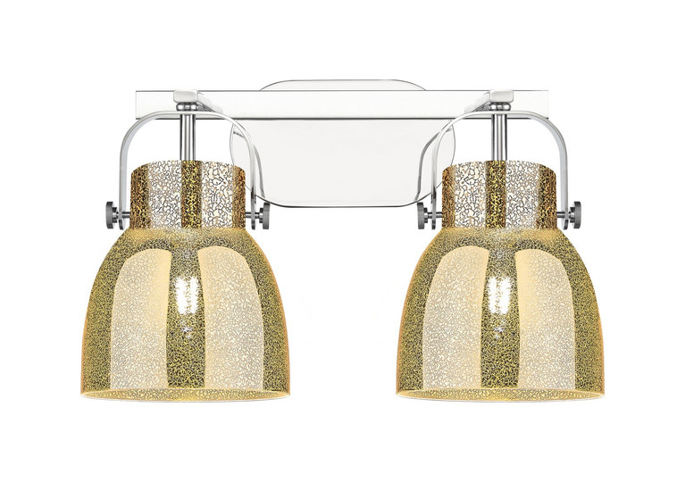 Innovations - 423-2W-PC-G412-6ME - Two Light Bath Vanity - Downtown Urban - Polished Chrome