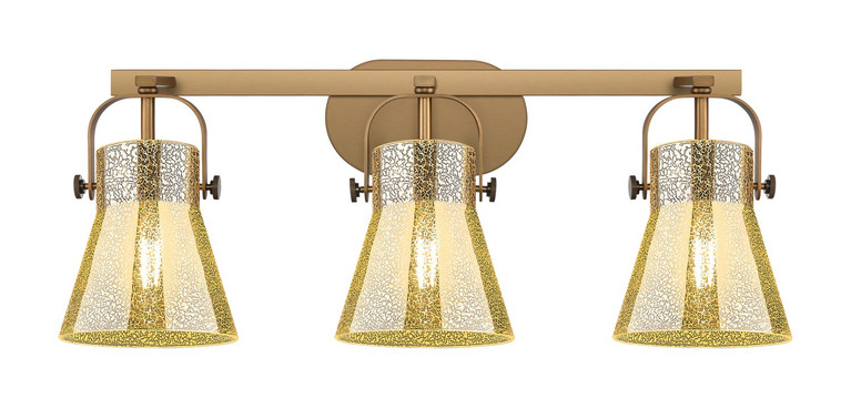 Innovations - 423-3W-BB-G411-6ME - Three Light Bath Vanity - Downtown Urban - Brushed Brass