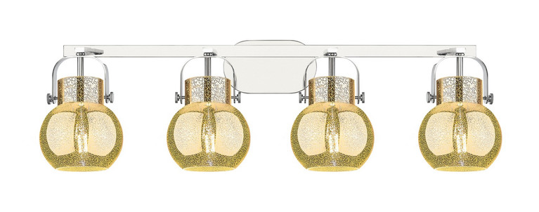 Innovations - 423-4W-PC-G410-6ME - Four Light Bath Vanity - Downtown Urban - Polished Chrome