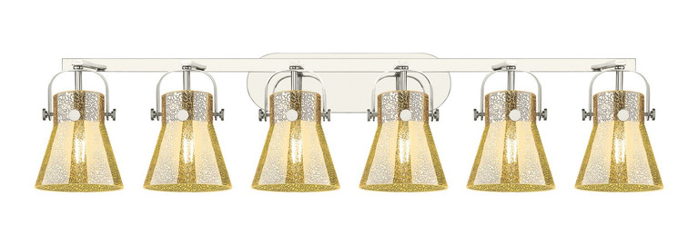Innovations - 423-6W-PN-G411-6ME - Six Light Bath Vanity - Downtown Urban - Polished Nickel