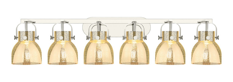 Innovations - 423-6W-PN-G412-6ME - Six Light Bath Vanity - Downtown Urban - Polished Nickel
