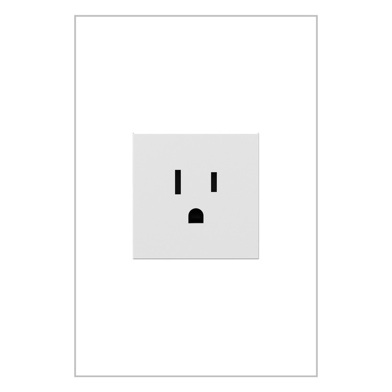 Legrand - ARTR151W10 - 15A Single Tamper-Resistant Outlet - adorne - White