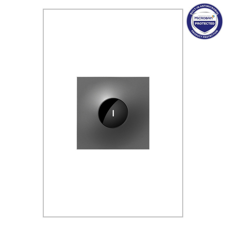 Legrand - ASWV2032M2 - 20A Wave Switch with Microban - adorne - Magnesium