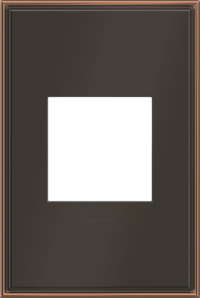 Legrand - AWC1G2OB4 - One-Gang Screwless Wall Plate - adorne - Oil Rubbed Bronze