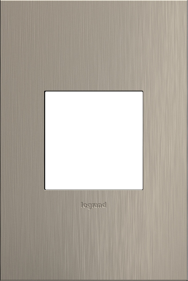 Legrand - AWC1G2SN4 - One-Gang Screwless Wall Plate - adorne - Satin Nickel