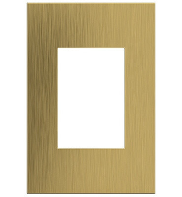 Legrand - AWC1G3BSB4 - One-Gang-Plus Screwless Wall Plate - adorne - Brushed Satin Brass