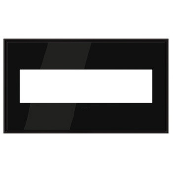 Legrand - AWC4GBLN4 - Four-Gang Screwless Wall Plate - adorne - Black Nickel