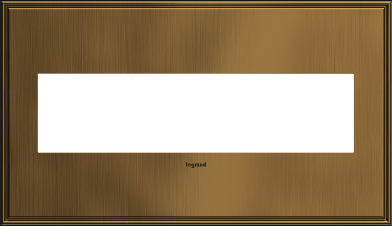 Legrand - AWC4GCOF4 - Four-Gang Screwless Wall Plate - adorne - Coffee