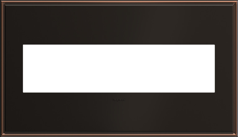 Legrand - AWC4GOB4 - Four-Gang Screwless Wall Plate - adorne - Oil Rubbed Bronze
