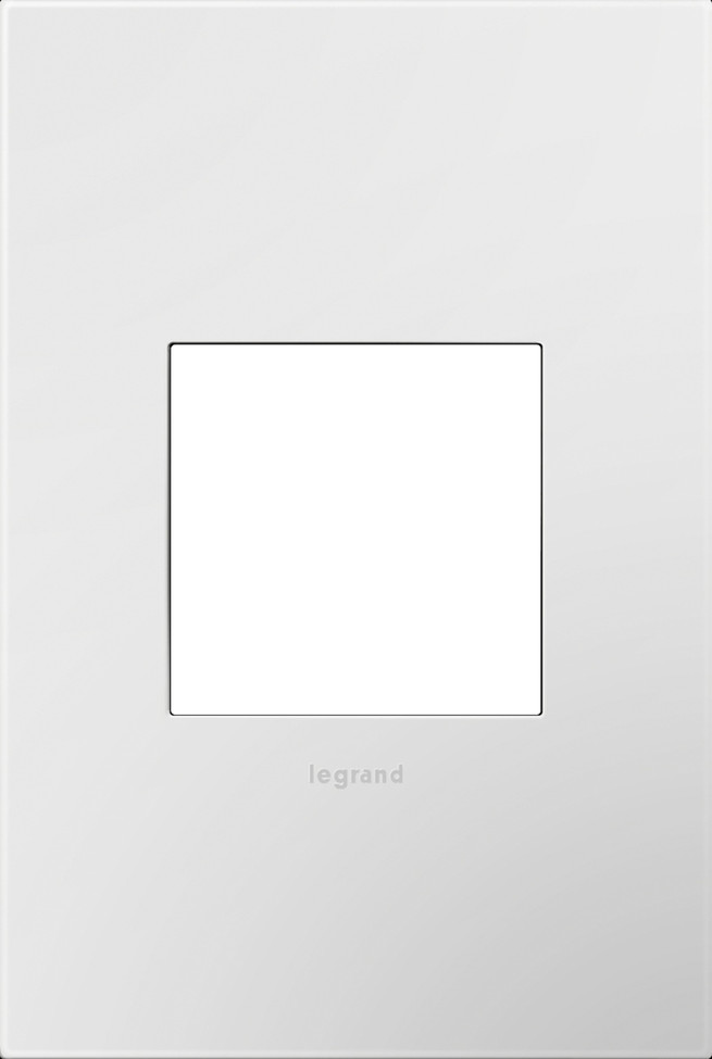 Legrand - AWM1G2MWW4 - One-Gang Screwless Wall Plate - adorne - Mirror White