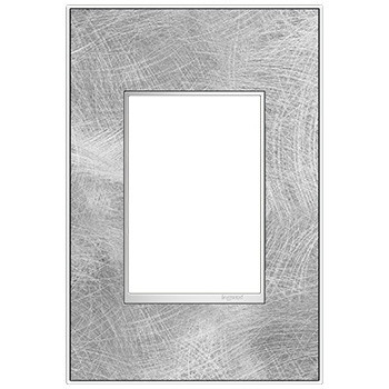Legrand - AWM1G3SP4 - One-Gang-Plus Screwless Wall Plate - adorne - Spiraled Stainless