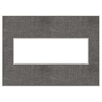 Legrand - AWM3GSL4 - Three-Gang Screwless Wall Plate - adorne - Slate Linen