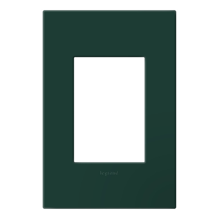 Legrand - AWP1G3EG - One-Gang Screwless Wall Plate with Microban - adorne - Evergreen