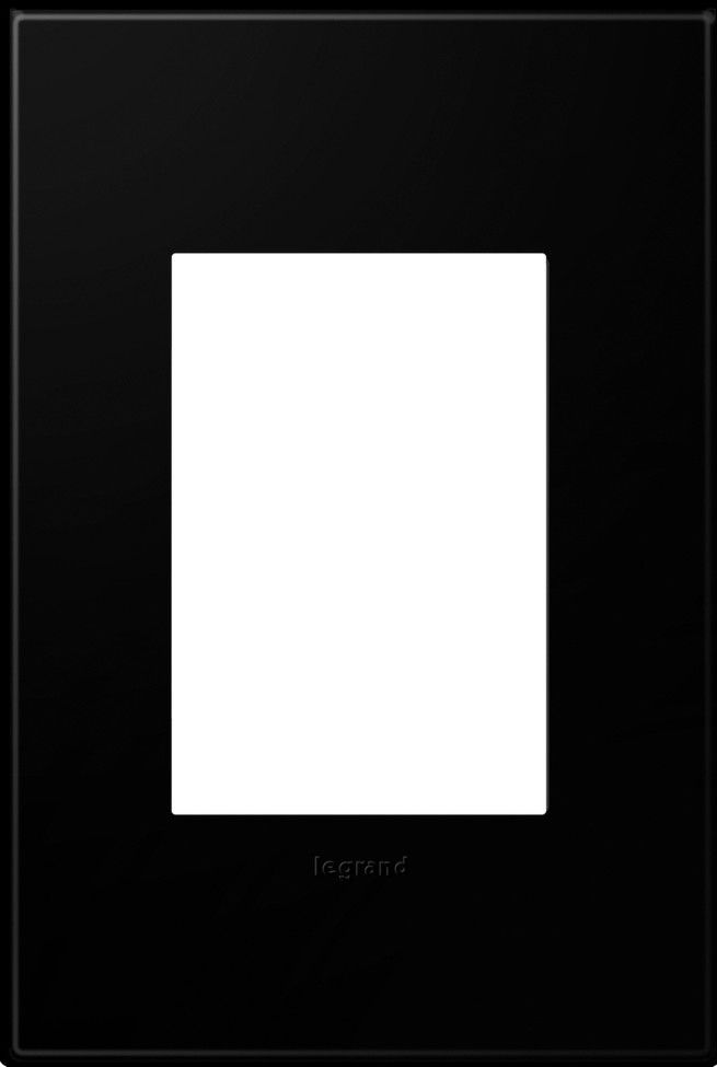Legrand - AWP1G3NK4 - One-Gang-Plus Screwless Wall Plate - adorne - Black Ink