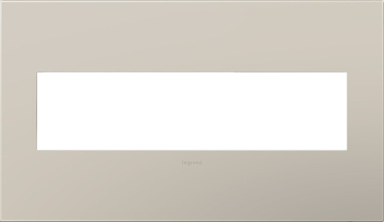 Legrand - AWP4GGG4 - Four-Gang Screwless Wall Plate - adorne - Greige