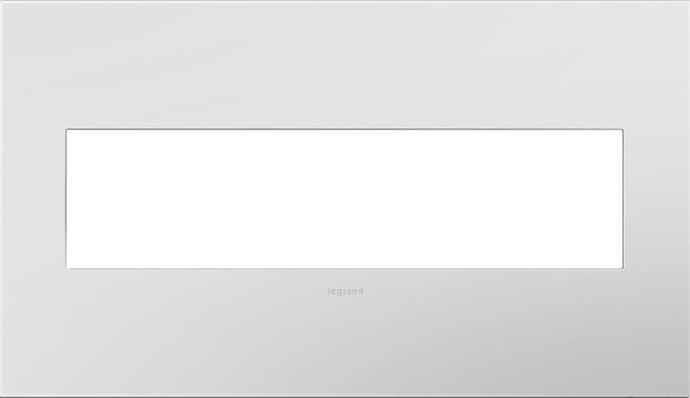 Legrand - AWP4GPW4 - Four-Gang Screwless Wall Plate with Microban - adorne - Powder White