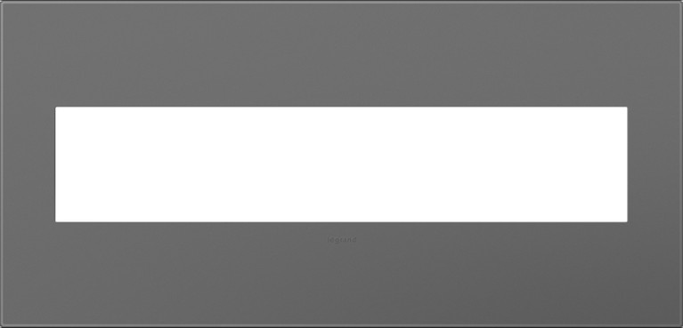 Legrand - AWP5GMG1 - Five-Gang Screwless Wall Plate with Microban - adorne - Magnesium